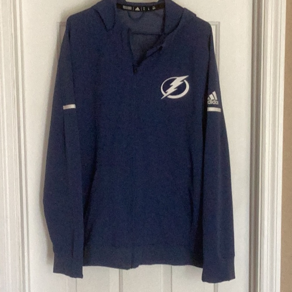 Adidas Blue Jacket with White Logo